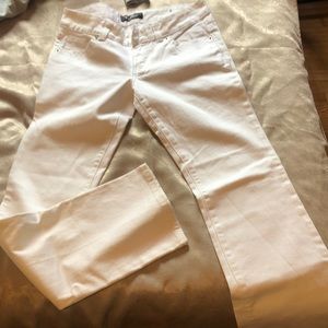 Guess bootcut white jeans